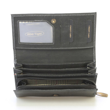 Dámská kožená peněženka černá - WILD Haemon New