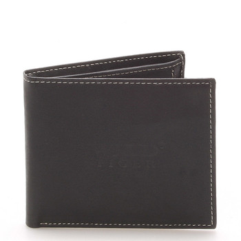Kožená pánská černá peněženka - WILD Tere