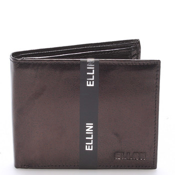 Pánská kožená peněženka černá - Ellini Damaskenos