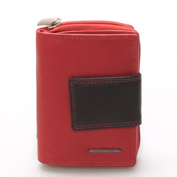 Dámská kožená peněženka červeno černá - Bellugio Eurusie