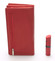 Velká dámská kožená peněženka červená - Bellugio Glykys