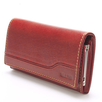 Luxusně elegantní kožená hnědá peněženka - Ellini Griffin