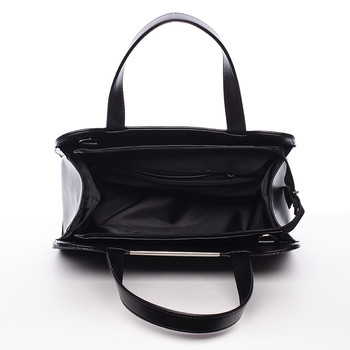 Dámská elegantní kabelka do ruky matná černá - Delami Helene