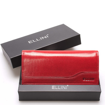 Luxusně elegantní kožená červená peněženka - Ellini Griffin