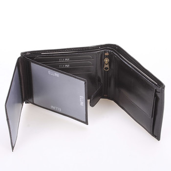 Bezpečná pánská kožená peněženka černá - Ellini Otheo