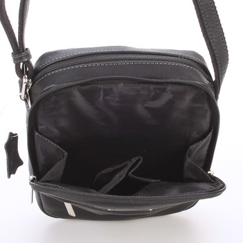 Černá pánská stylová kožená taška - Sendi Design Heracles