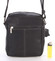 Menší černá pánská kožená taška - Sendi Design Merlin