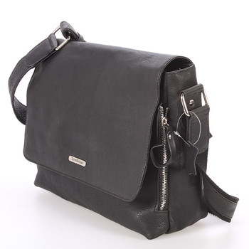 Černá luxusní velká kožená taška - Sendi Design Hermes