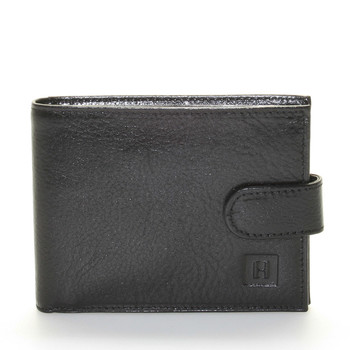 Luxusní pánská černá kožená peněženka - Hexagona Hestia