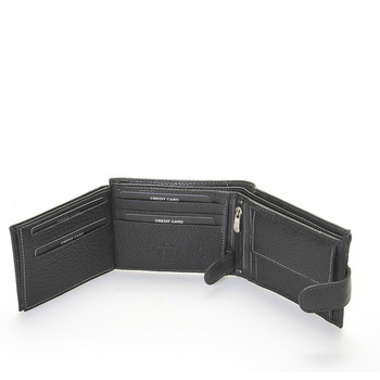 Pánská černá kožená peněženka - Sendi Design Hunter
