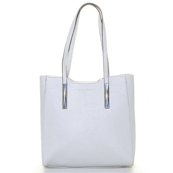 Dámská světle šedá kabelka přes rameno - David Jones Wiktoria