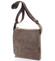 Světle hnědá elegantní crossbody kožená taška - Delami 1172