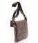 Světle hnědá elegantní crossbody kožená taška - Delami 1172