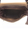 Světle hnědá elegantní crossbody kožená taška - Delami 1172