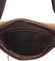 Hnědá elegantní crossbody kožená taška - Delami 1172