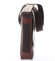 Hnědá stylová crossbody kožená taška - Delami 1246