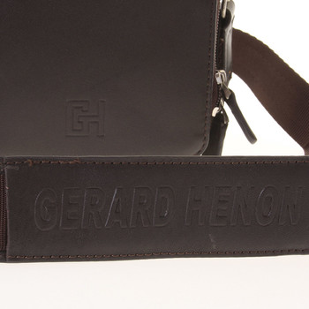 Pánská taška přes rameno na doklady hnědá - Gerard Henon Delrico
