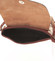 Hnědá kožená crossbody kabelka ItalY Tamia