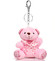 Přívěsek na kabelku růžový - medvídek