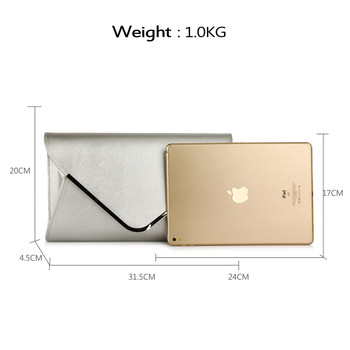 Elegantní stříbrné psaníčko - LS Fashion Ilaria 