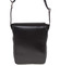 Černá menší kvalitní crossbody kožená taška - Delami 1181
