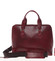 Pevná luxusní dámská vínová kožená aktovka - Annie Claire Boom