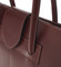 Velká elegantní dámská kožená kabelka hnědá - ItalY Zyphire