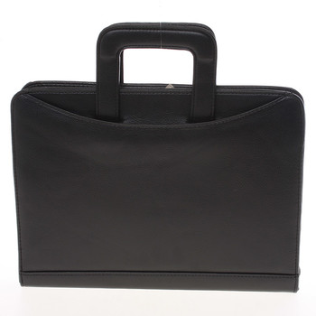 Menší černá pánská spisovka - Bellugio 0452