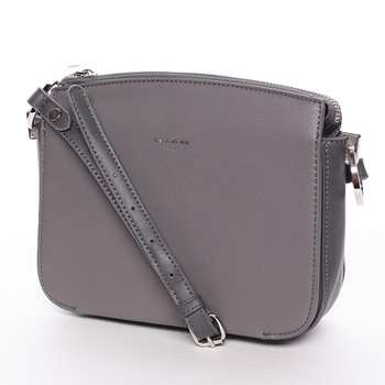 Trendy crossbody kabelka šedá - David Jones Talia