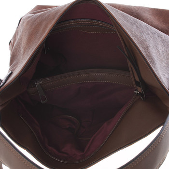 Dámská originální kabelka přes rameno hnědá - MARIA C Ecaterina