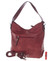 Dámská originální kabelka přes rameno tmavě červená - MARIA C Ecaterina