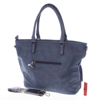 Velká módní dámská modrá kabelka přes rameno - MARIA C Gamma