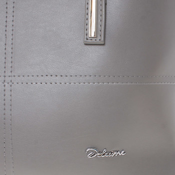 Dámská luxusní kabelka přes rameno šedá - Delami Leonela