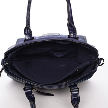 Elegantní tmavě modrá dámská kabelka do ruky - Maria C Europa