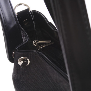 Větší dámská černá kabelka - Delami Ileana