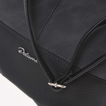 Elegantní šedo černá dámská kabelka přes rameno - Delami Shakira