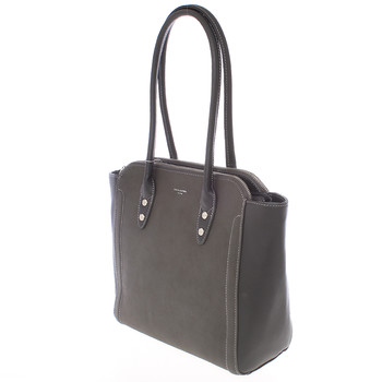 Módní šedá kabelka přes rameno - David Jones Luna