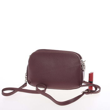Jedinečná crossbody kabelka vínová - David Jones Isis