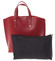 Červená kožená kabelka do ruky - ItalY Sydney