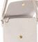 Módní dámská crossbody kabelka krémově šedá - David Jones Azarrine