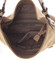 Dámská módní kabelka přes rameno hnědá - Hexagona 7000