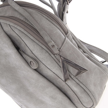 Dámský módní batůžek šedý - A Just Dreamz