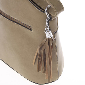 Luxusní menší khaki crossbody kabelka - Silvia Rosa Kalika