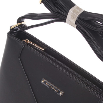 Moderní a elegantní černá crossbody kabelka - Silvia Rosa Kairos