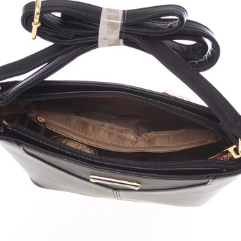 Moderní a elegantní černá crossbody kabelka - Silvia Rosa Kairos