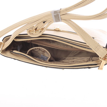 Moderní a elegantní světlá khaki crossbody kabelka - Silvia Rosa Kairos