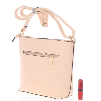 Moderní a elegantní růžová crossbody kabelka - Silvia Rosa Kairos