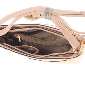 Moderní a elegantní růžová crossbody kabelka - Silvia Rosa Kairos