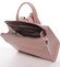 Dámský pevný moderní batoh růžový - David Jones Leandros