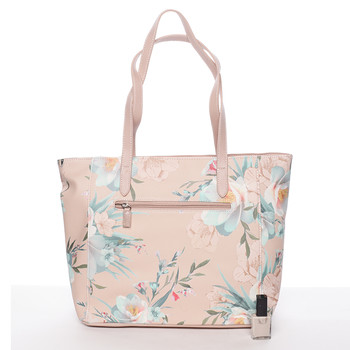 Moderní květinová kabelka přes rameno růžová - David Jones Kimora